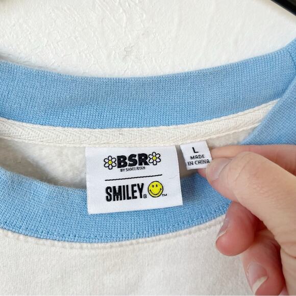 BSR x Smiley Fantastic Mushrooms Sweatshirt Sz L - Picture 3 of 6